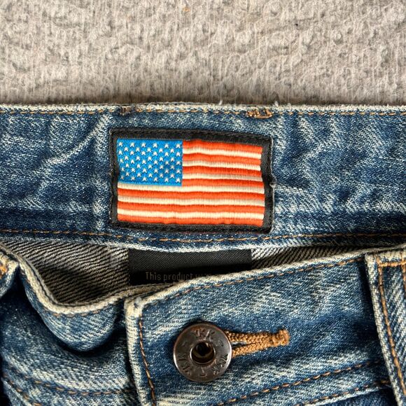 Todd Shelton Selvedge Jeans Mens 29 x 28  Blue Denim YKK Zipper Tapered Made USA - Picture 10 of 16